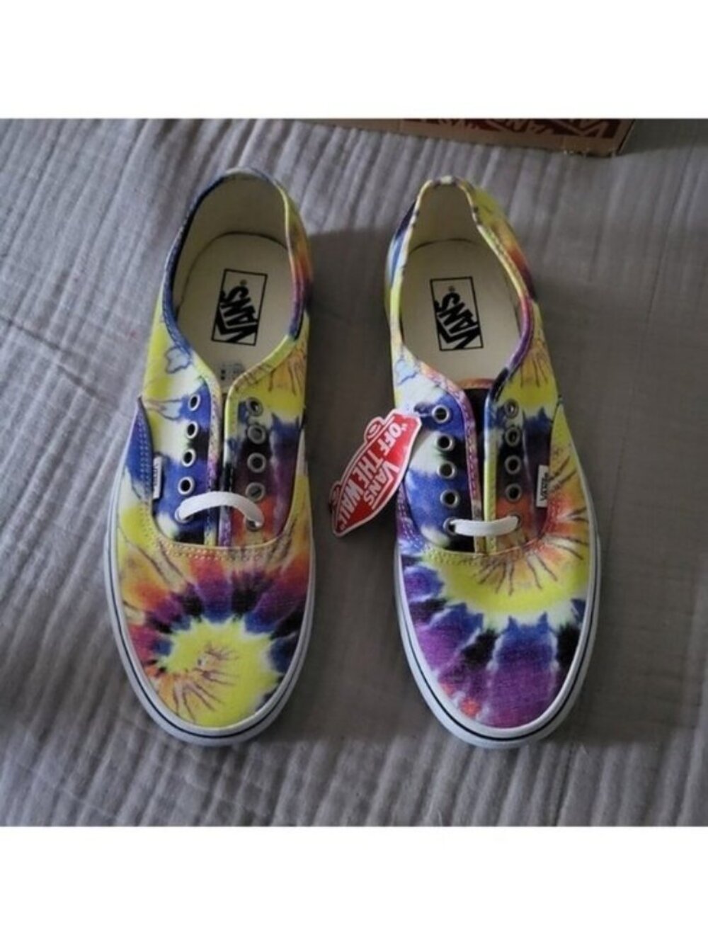 Vans Authentic Sf Washed Tie Dye White Men 10.5 Canvas multicolor 072026 - Picture 1 of 8